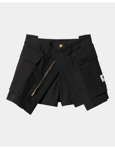 sacai x Carhartt WIP Women's Duck Shorts | Black en linge