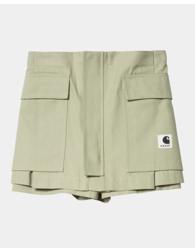 sacai x Carhartt WIP Women's Duck Shorts | Light Green 50-70% off 