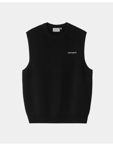 Script Vest Sweater | Black / White Voir les baskets