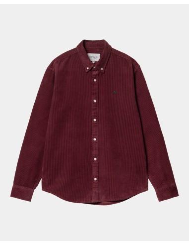 Madison Cord Shirt | Malbec / Black Fin de série