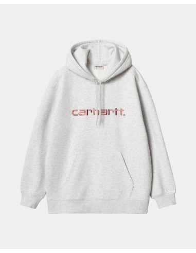 Women’s Hooded Carhartt Sweatshirt | Ash Heather / Dusty Rose soldes