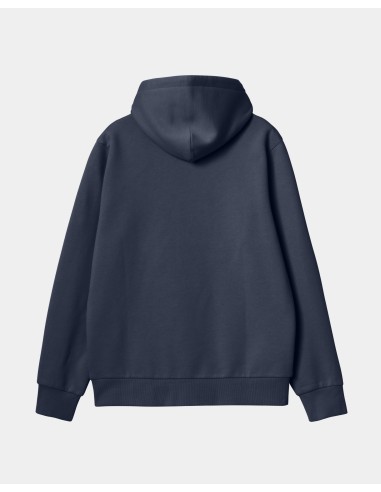 Hooded Script Embroidery Sweatshirt | Air Force Blue / White livraison et retour toujours gratuits